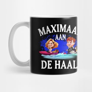 Dutch T-Shirt Willem Alexander & Maxima Funny Cartoon Dutch Text Tee Netherlands Royal Family T Shirt Holland Orange Top Kings Day Outfit Mug